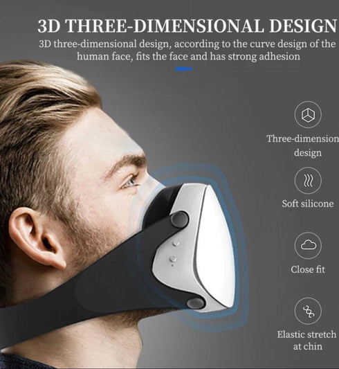 Adult's 3D Fashion Protective Mask - White